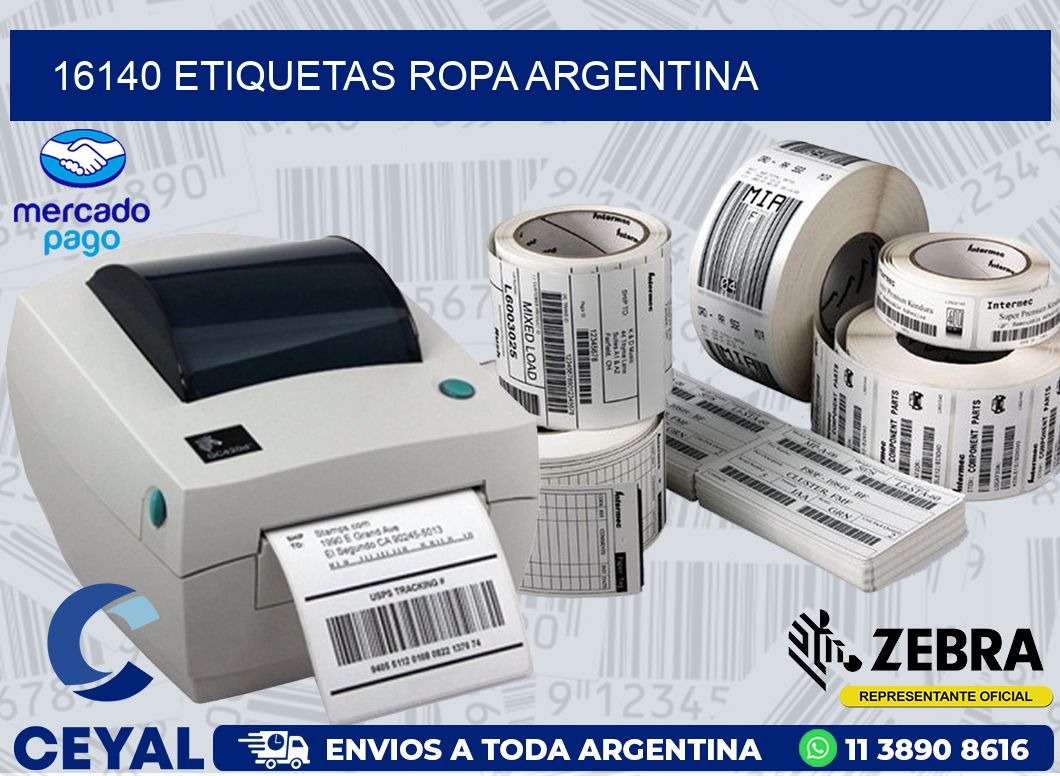 16140 ETIQUETAS ROPA ARGENTINA