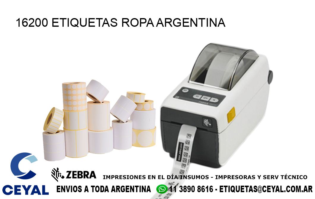 16200 ETIQUETAS ROPA ARGENTINA