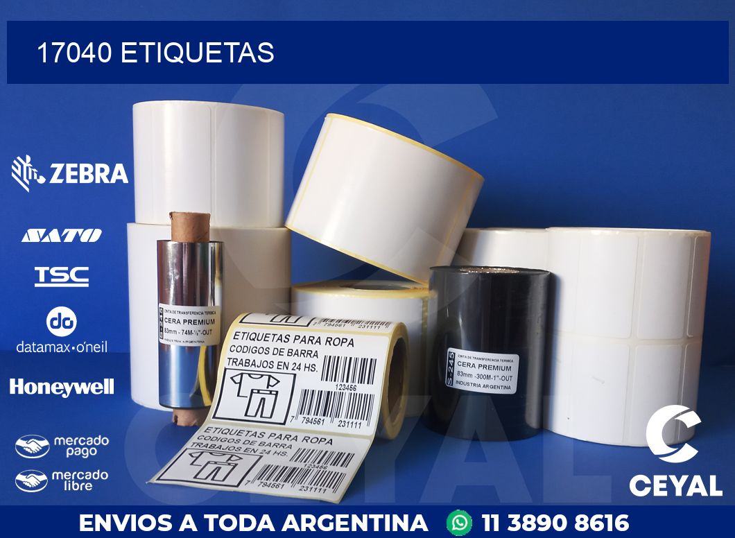17040 ETIQUETAS