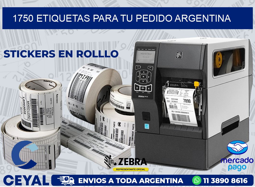 1750 ETIQUETAS PARA TU PEDIDO ARGENTINA