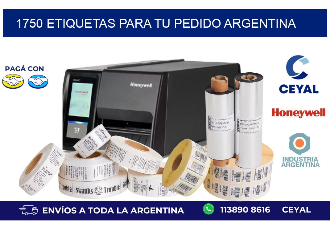 1750 ETIQUETAS PARA TU PEDIDO ARGENTINA
