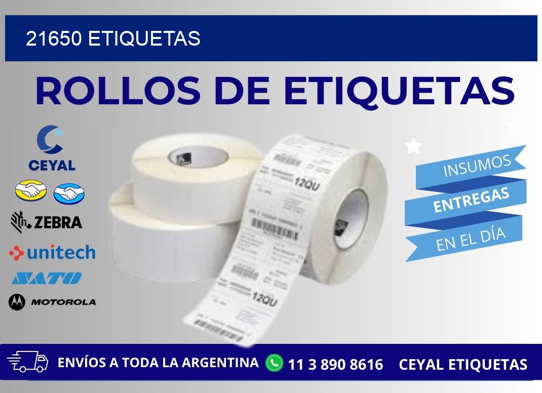 21650 ETIQUETAS