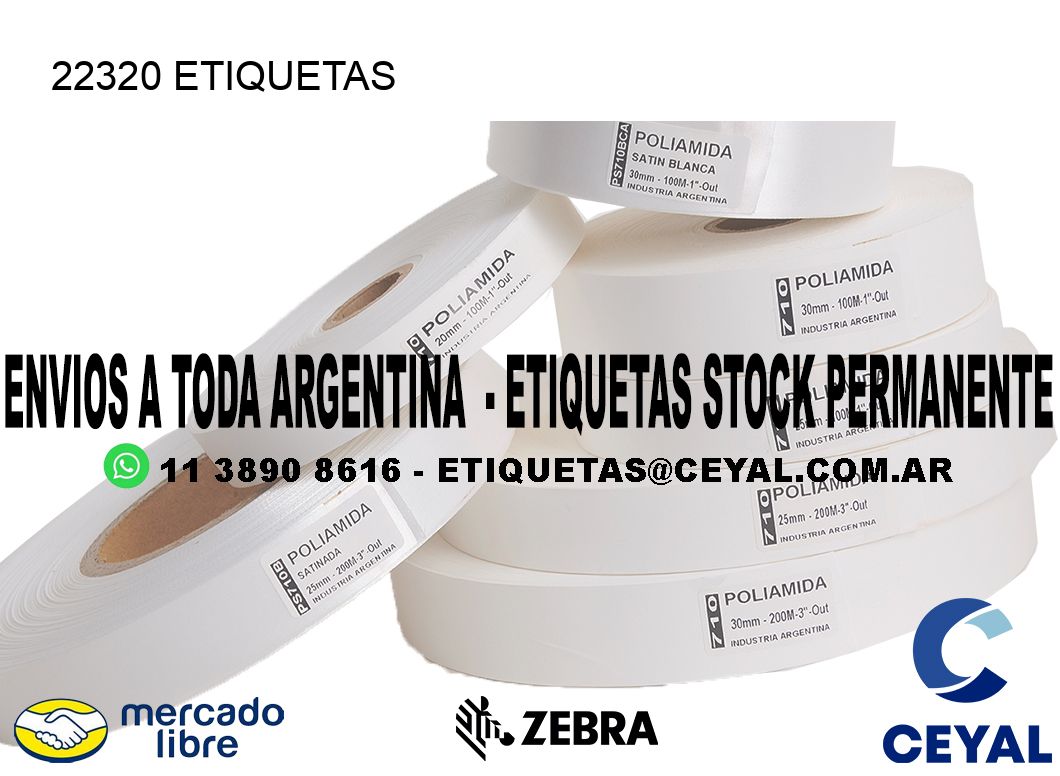 22320 ETIQUETAS