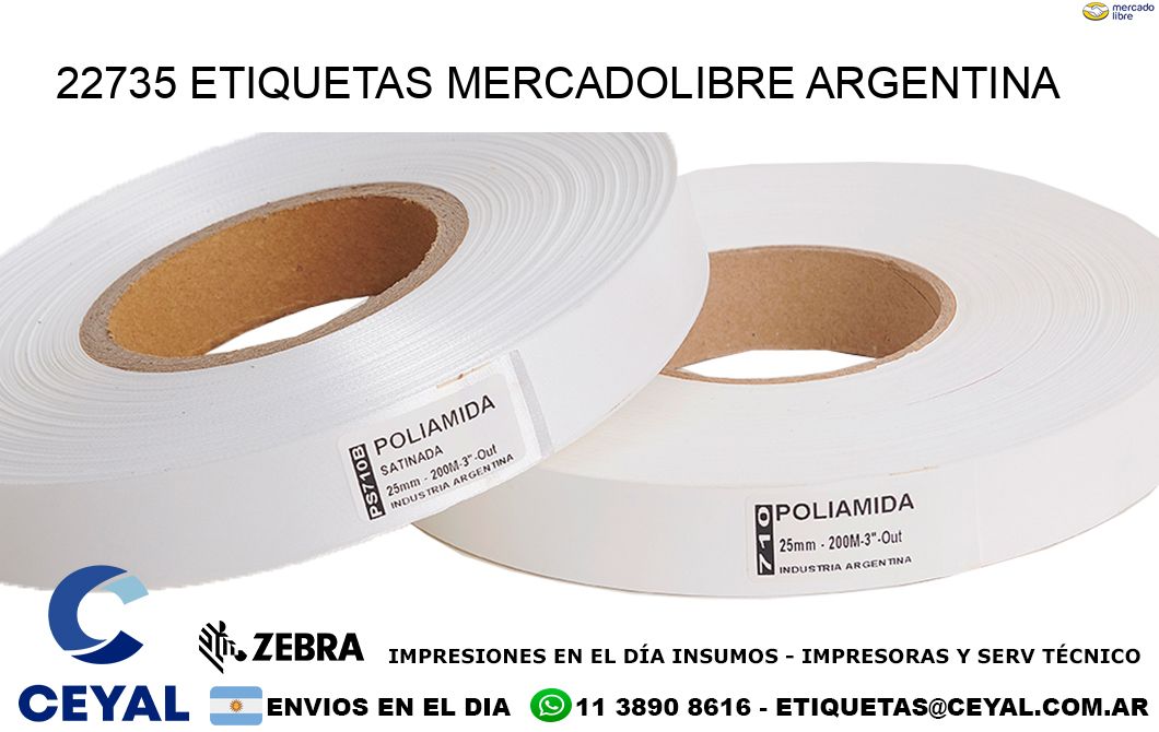 22735 ETIQUETAS MERCADOLIBRE ARGENTINA