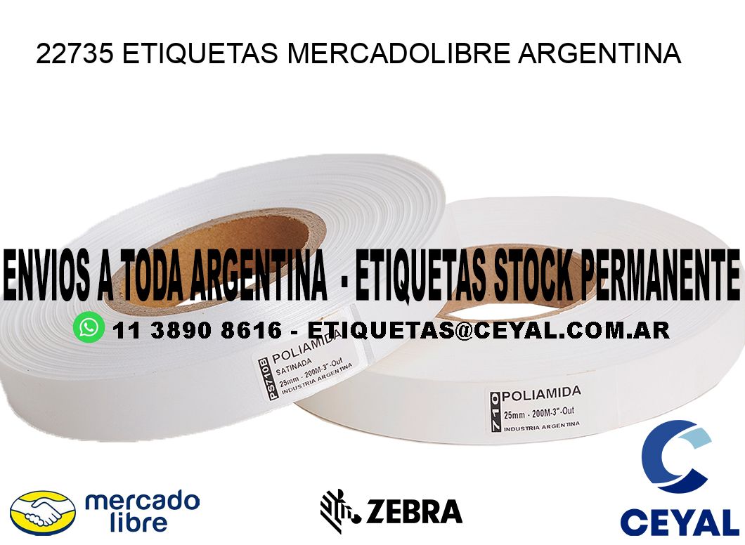 22735 ETIQUETAS MERCADOLIBRE ARGENTINA