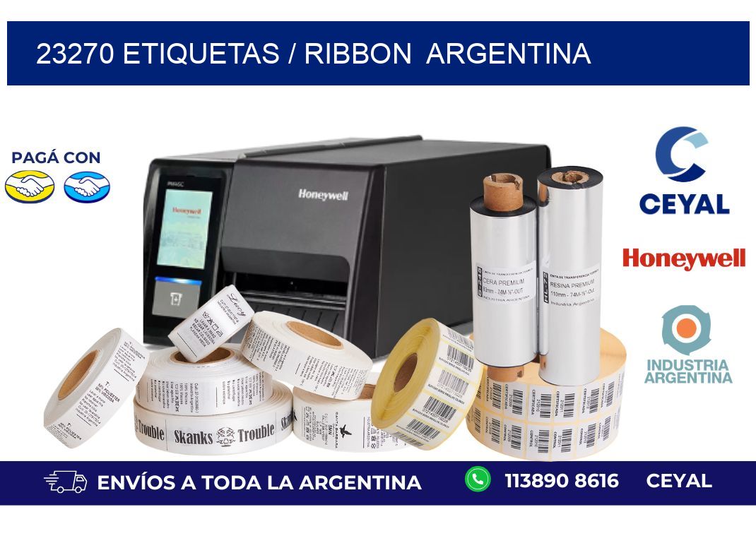 23270 ETIQUETAS / RIBBON  ARGENTINA