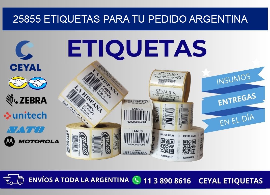 25855 ETIQUETAS PARA TU PEDIDO ARGENTINA