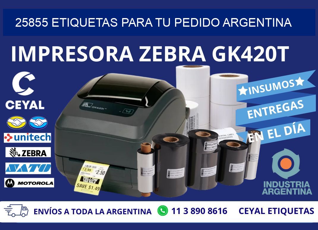 25855 ETIQUETAS PARA TU PEDIDO ARGENTINA