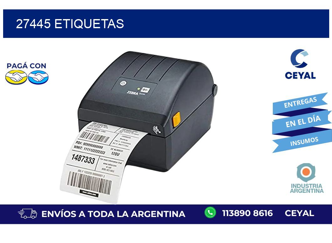 27445 ETIQUETAS