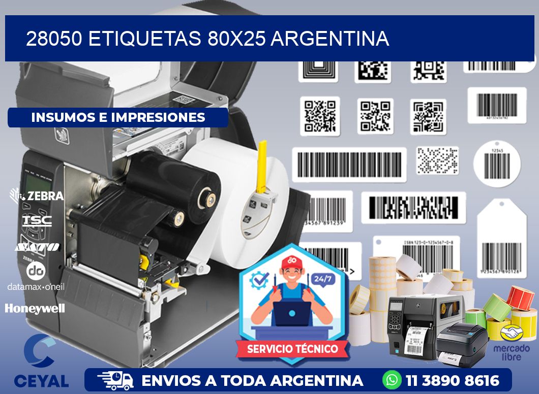 28050 ETIQUETAS 80x25 argentina