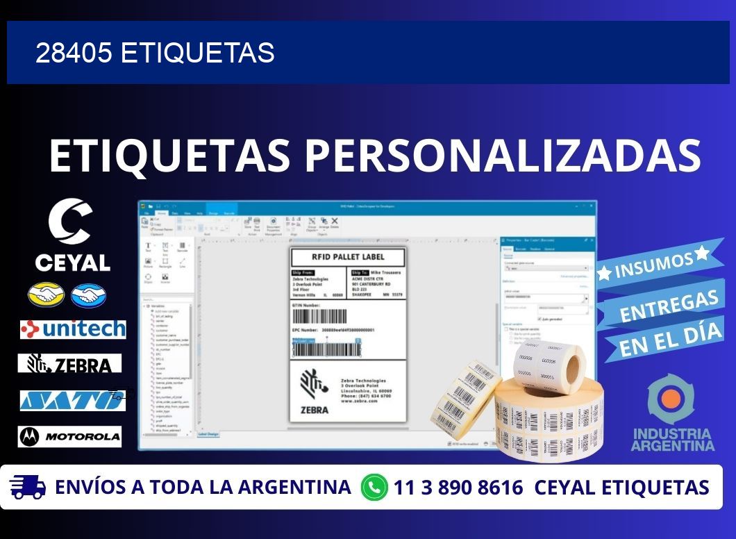 28405 ETIQUETAS
