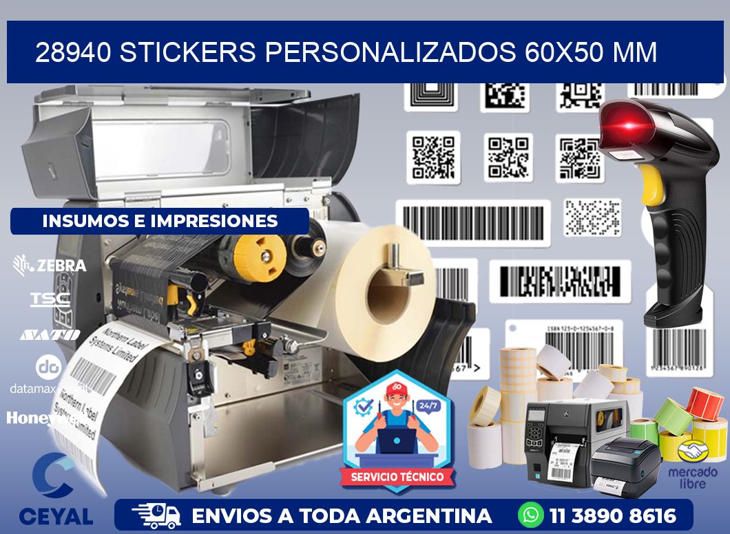 28940 STICKERS PERSONALIZADOS 60x50 mm