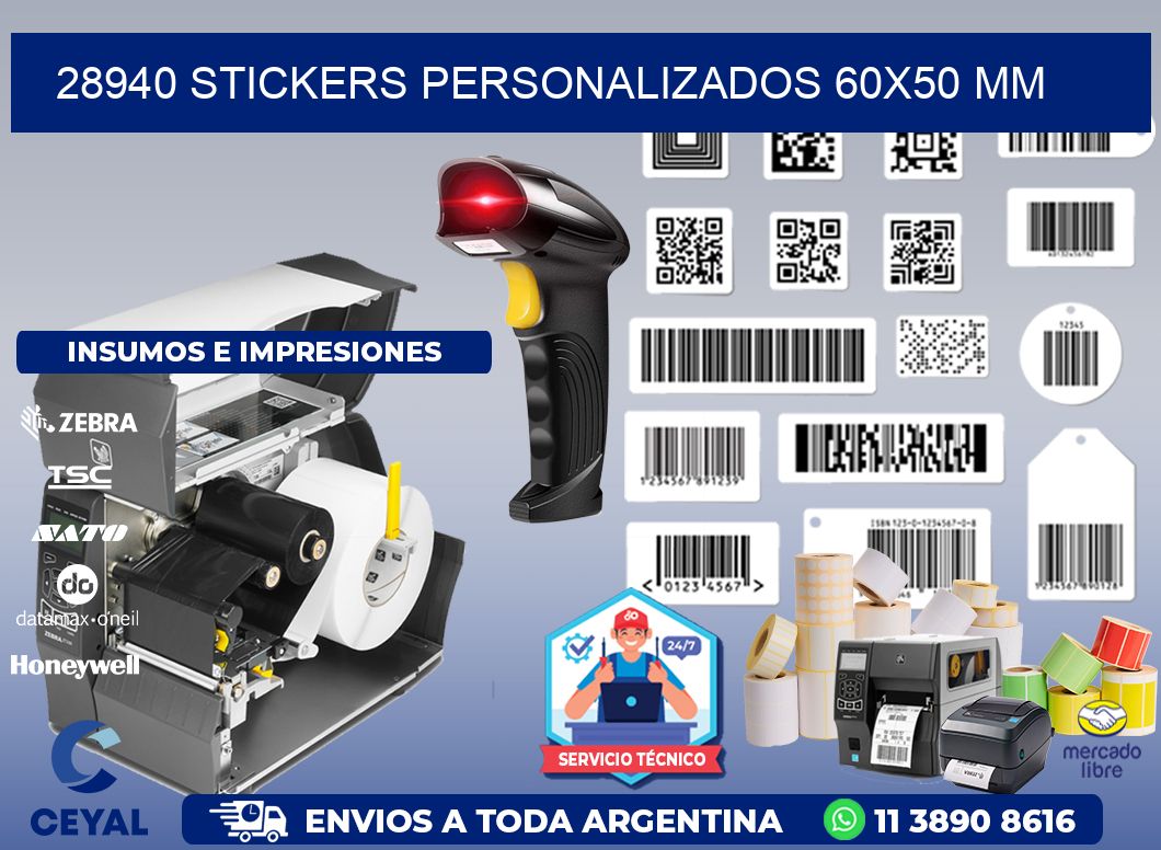 28940 STICKERS PERSONALIZADOS 60x50 mm