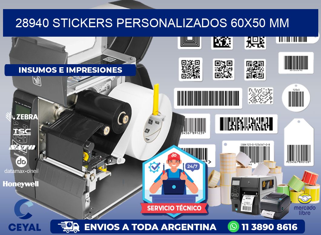 28940 STICKERS PERSONALIZADOS 60x50 mm