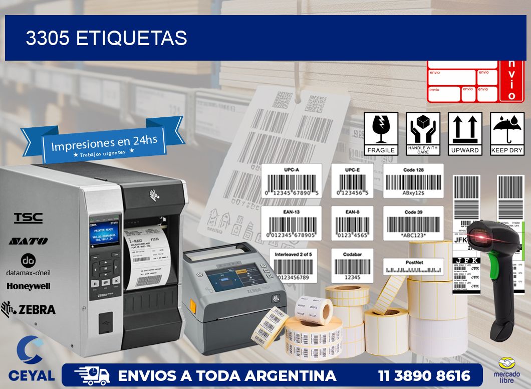 3305 ETIQUETAS