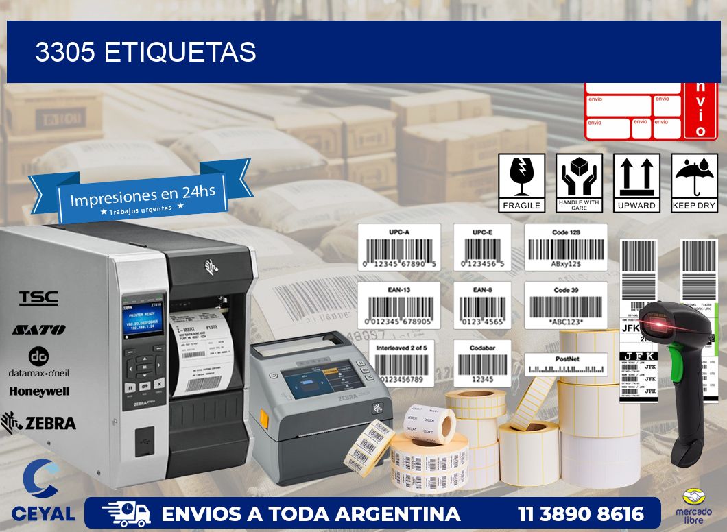 3305 ETIQUETAS