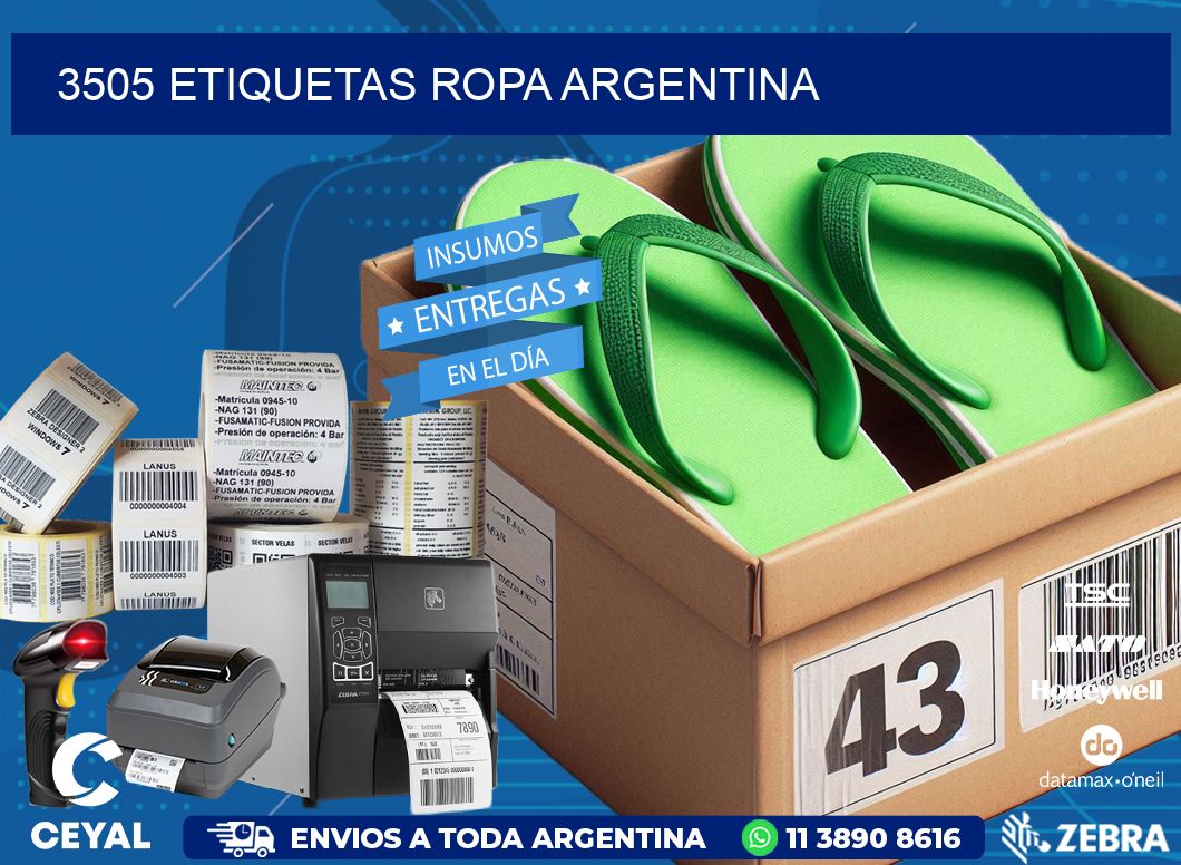 3505 ETIQUETAS ROPA ARGENTINA