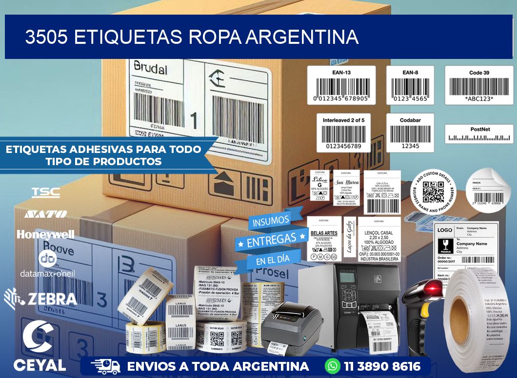 3505 ETIQUETAS ROPA ARGENTINA