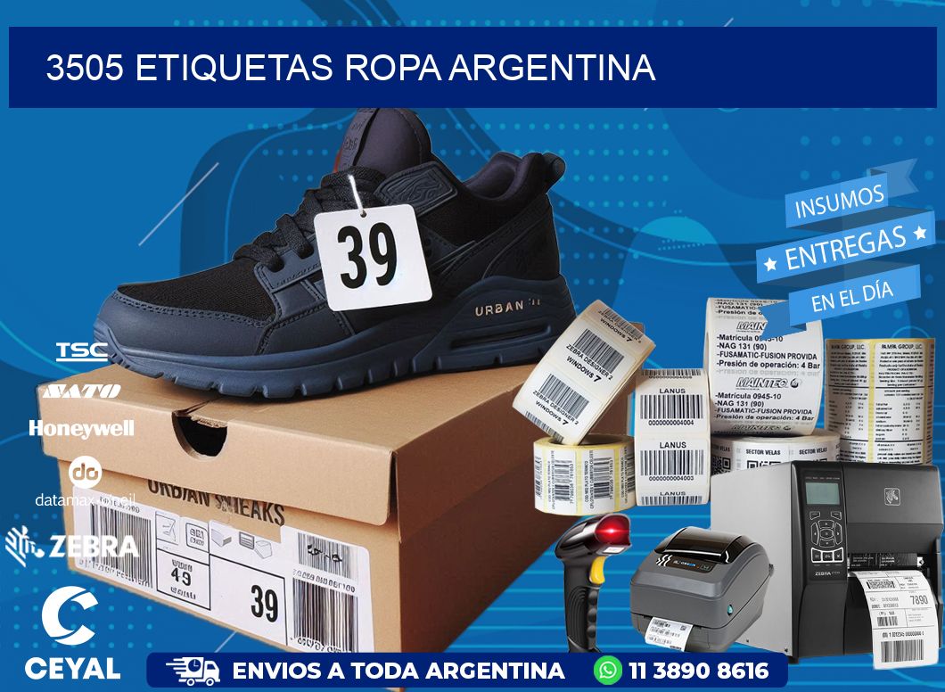 3505 ETIQUETAS ROPA ARGENTINA