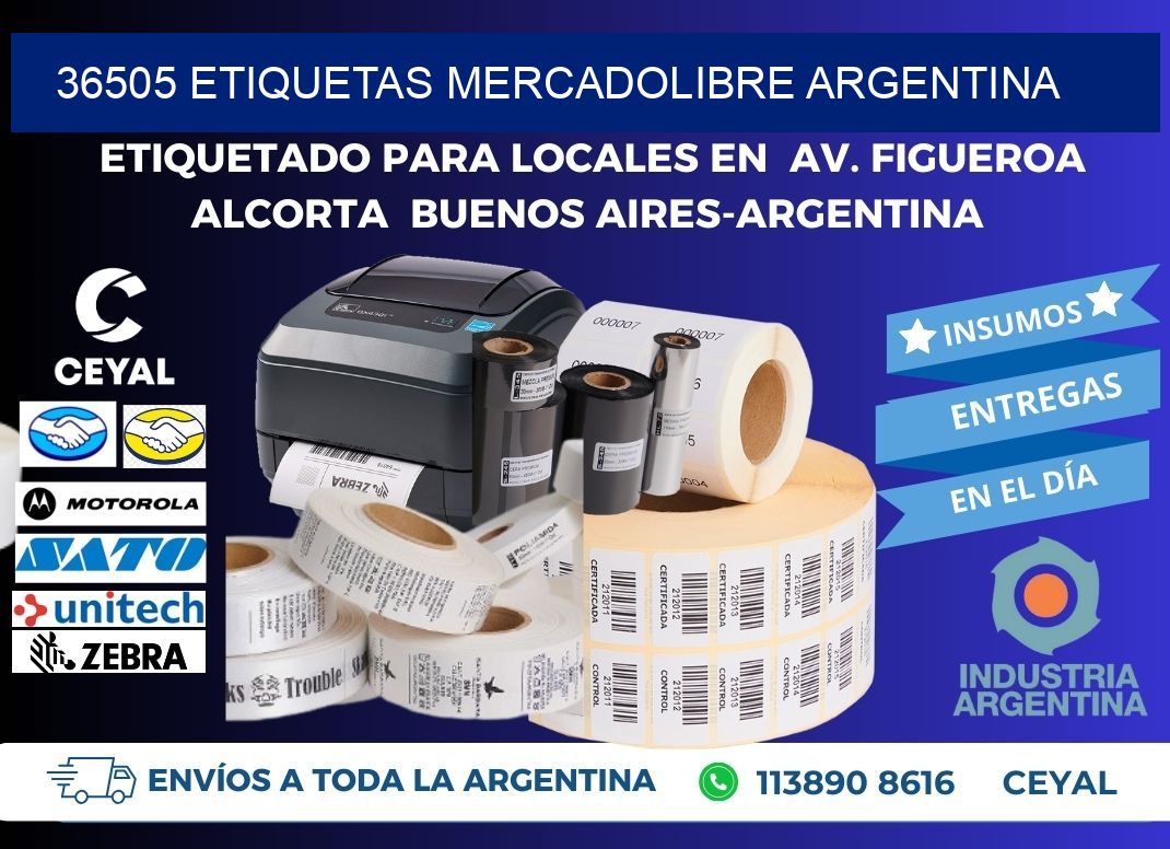36505 ETIQUETAS MERCADOLIBRE ARGENTINA