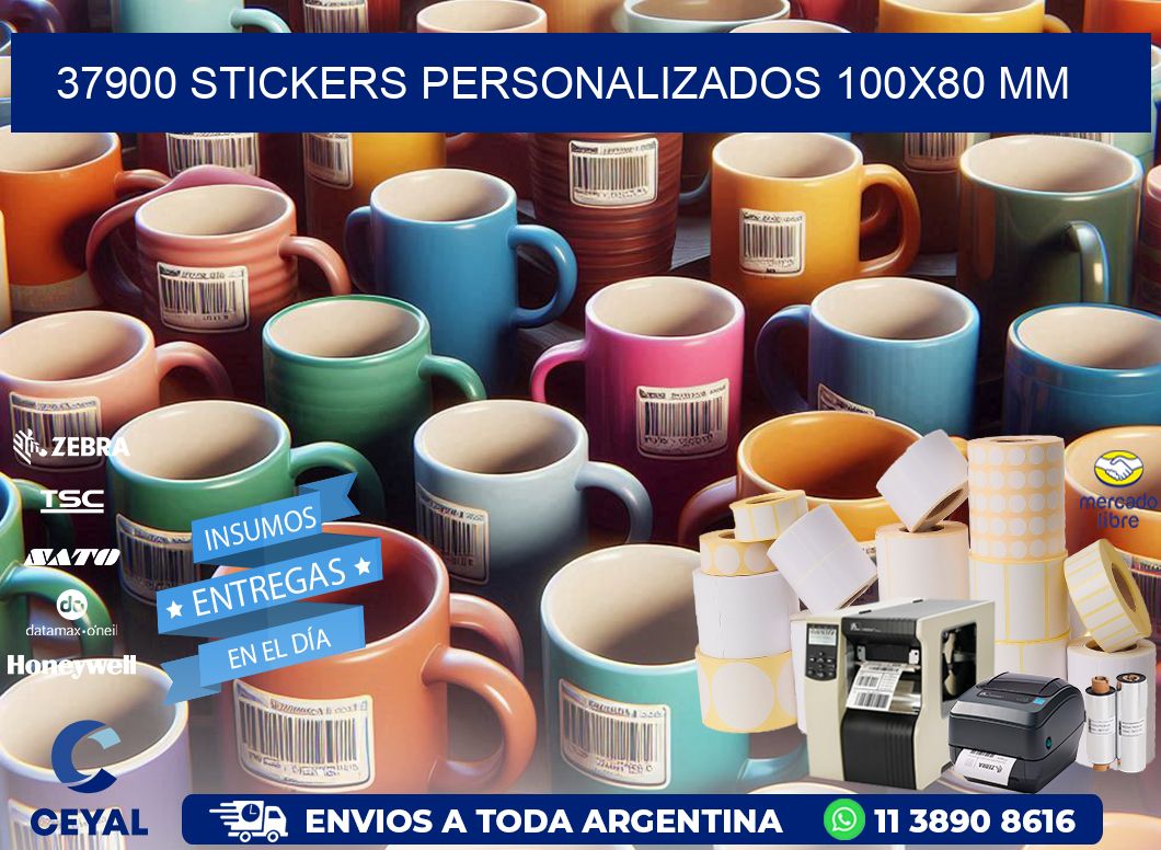37900 STICKERS PERSONALIZADOS 100x80 mm