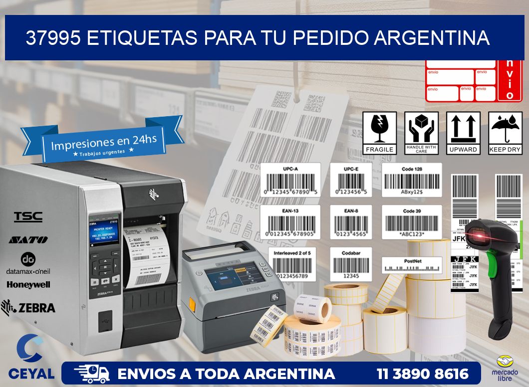 37995 ETIQUETAS PARA TU PEDIDO ARGENTINA
