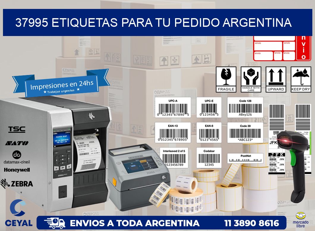 37995 ETIQUETAS PARA TU PEDIDO ARGENTINA