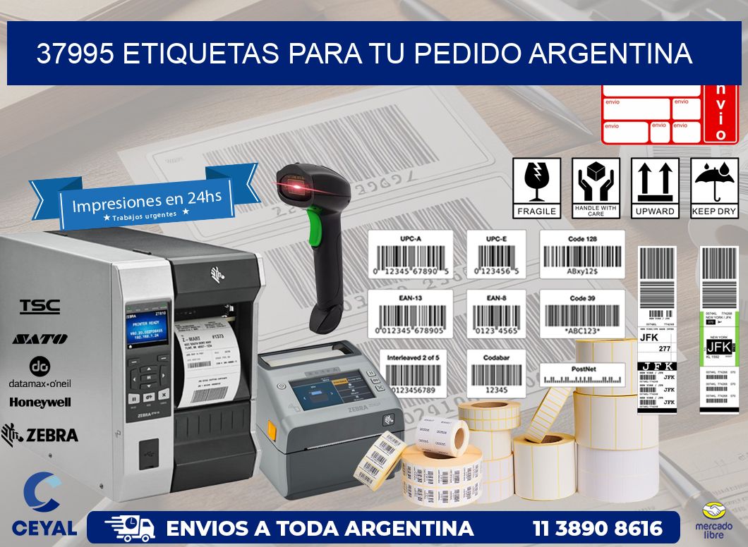 37995 ETIQUETAS PARA TU PEDIDO ARGENTINA