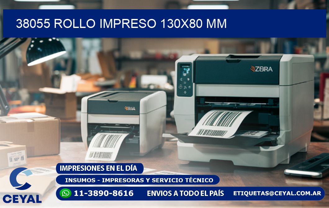 38055 ROLLO IMPRESO 130x80 mm