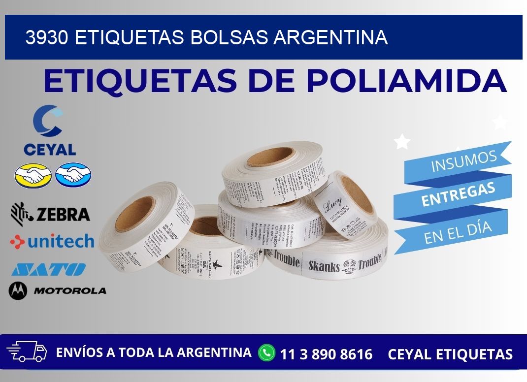 3930 ETIQUETAS BOLSAS ARGENTINA