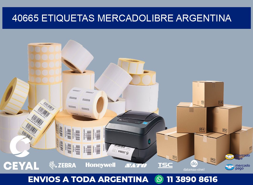 40665 ETIQUETAS MERCADOLIBRE ARGENTINA