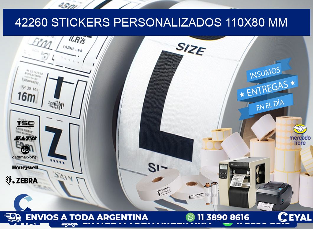 42260 STICKERS PERSONALIZADOS 110x80 mm