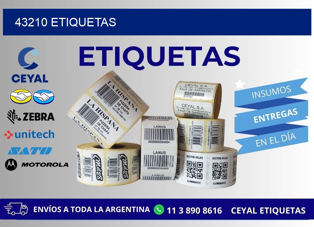 43210 ETIQUETAS