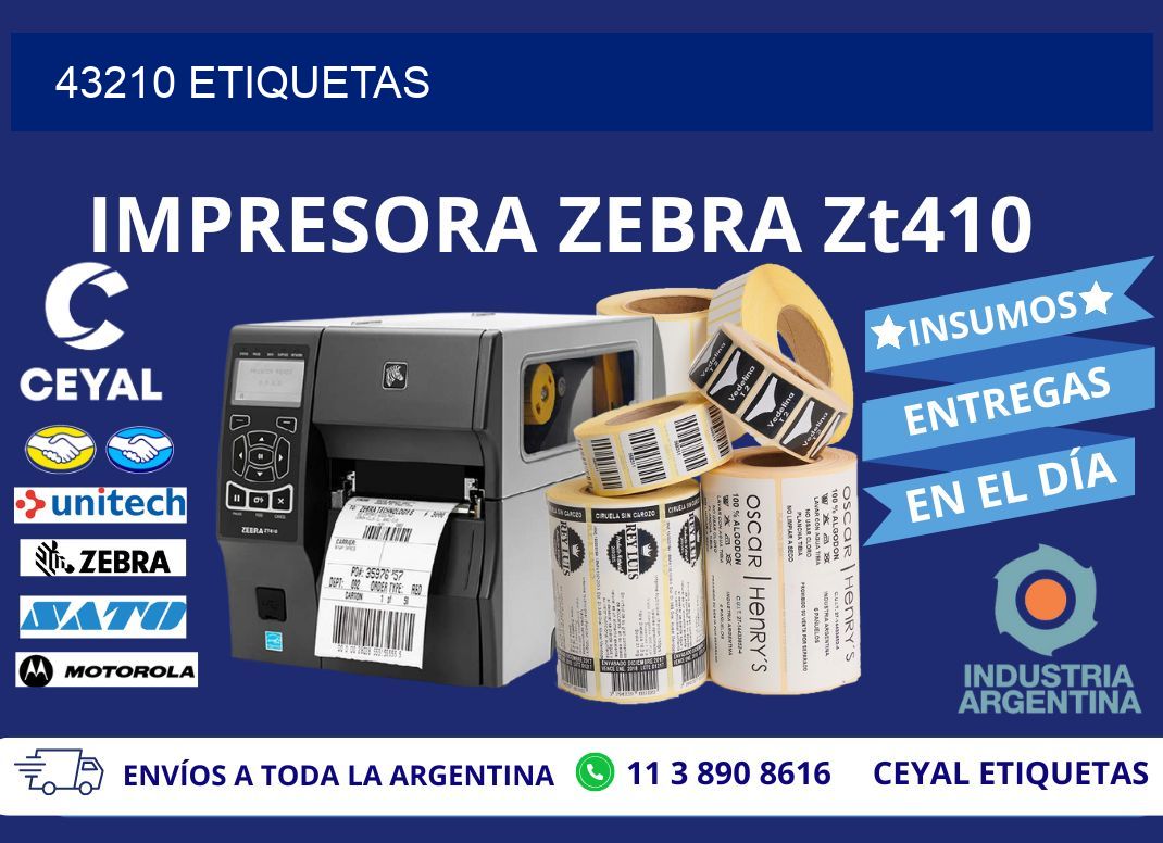 43210 ETIQUETAS