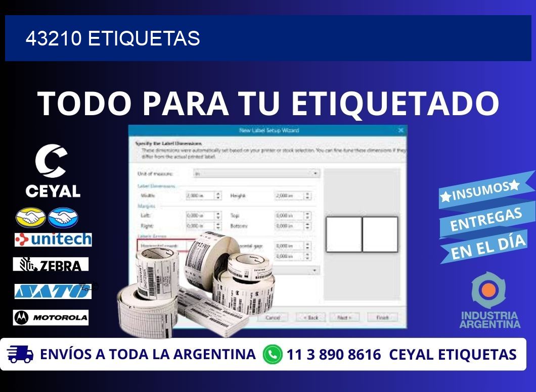 43210 ETIQUETAS