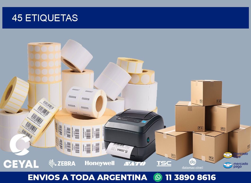45 ETIQUETAS