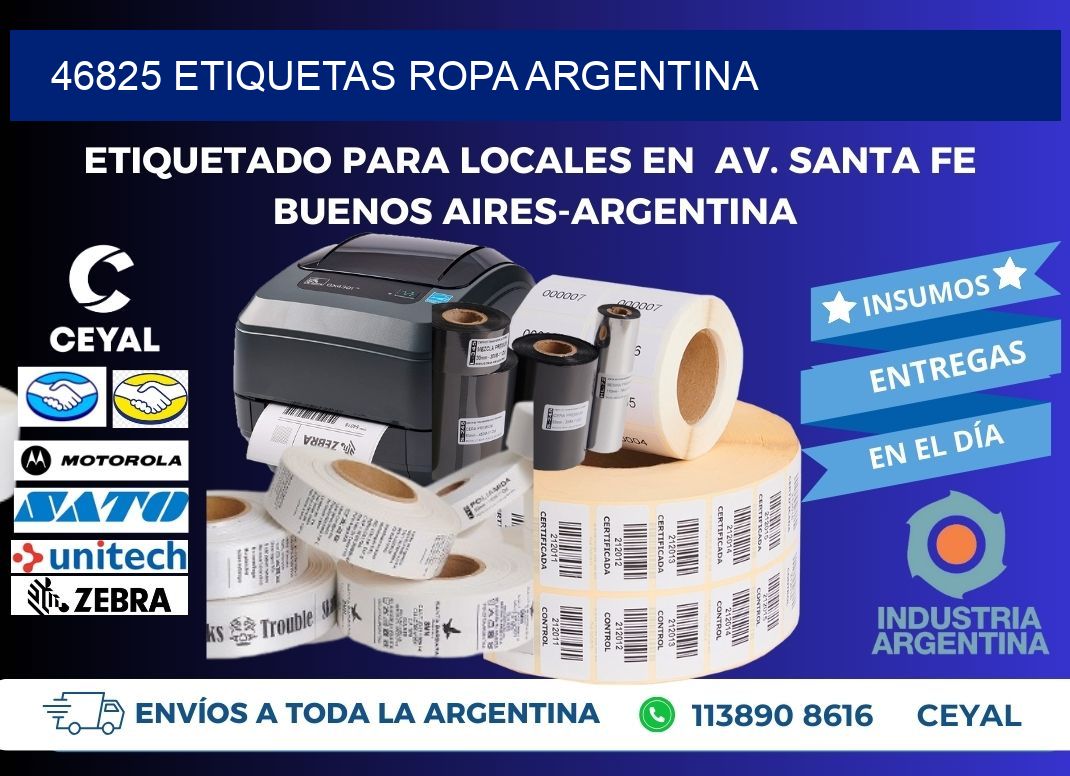 46825 ETIQUETAS ROPA ARGENTINA