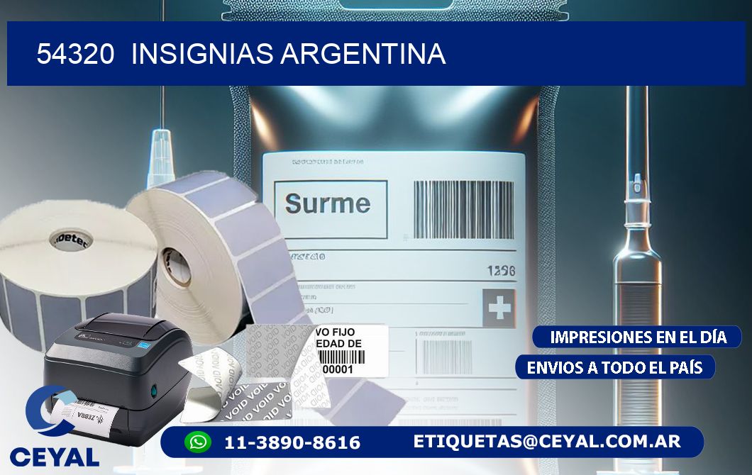54320 Insignias Argentina