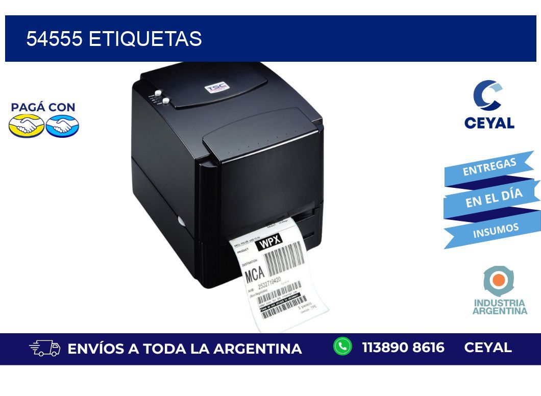 54555 ETIQUETAS