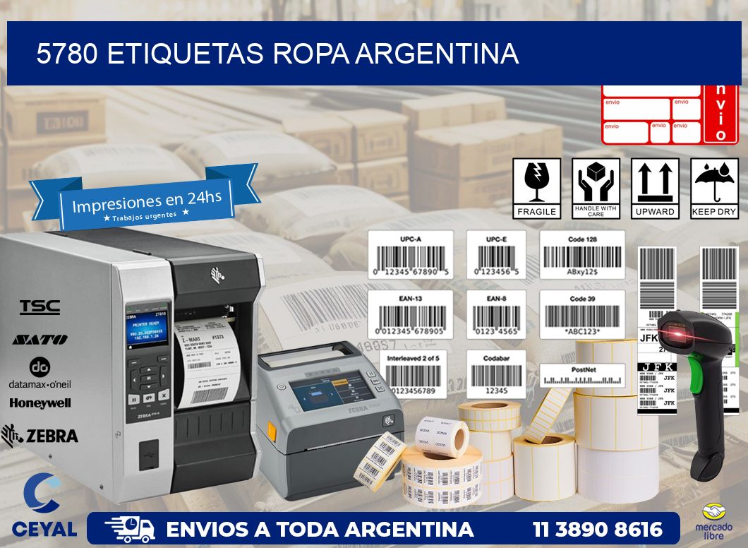 5780 ETIQUETAS ROPA ARGENTINA