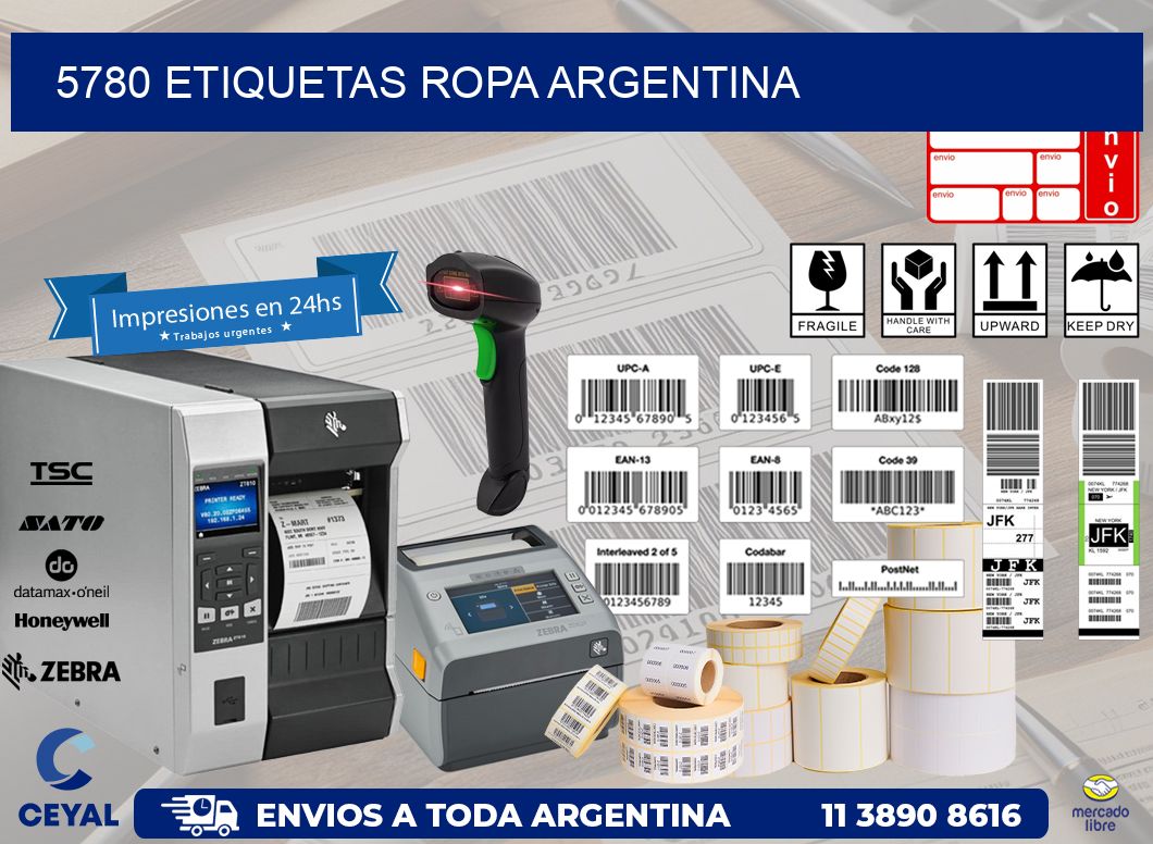 5780 ETIQUETAS ROPA ARGENTINA
