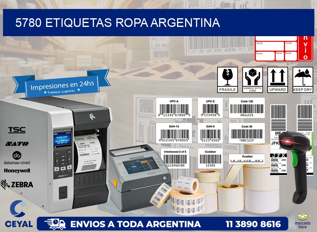 5780 ETIQUETAS ROPA ARGENTINA