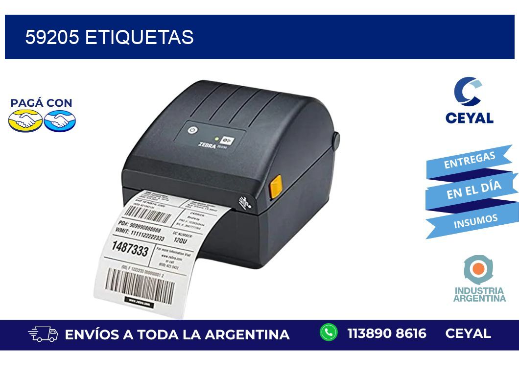 59205 ETIQUETAS