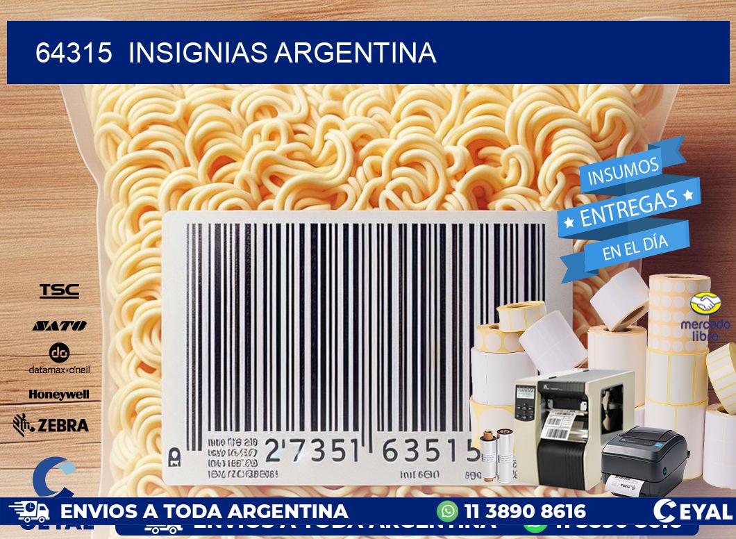64315 Insignias Argentina