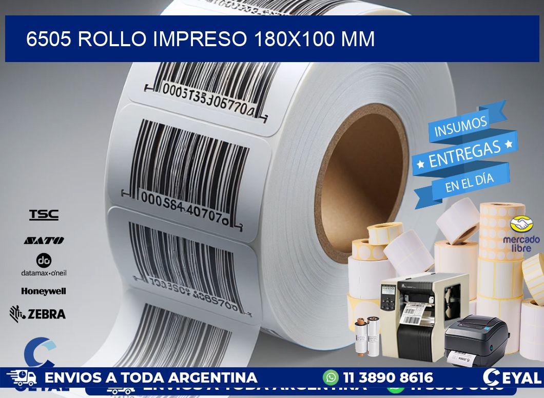 6505 ROLLO IMPRESO 180x100 mm