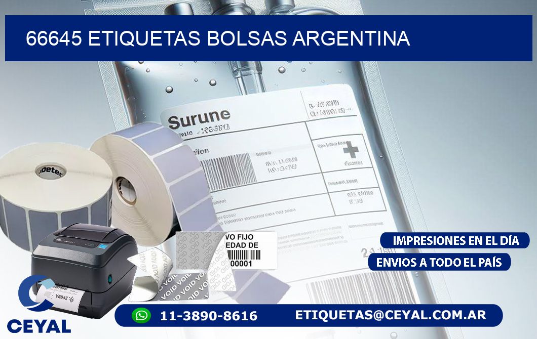 66645 ETIQUETAS BOLSAS ARGENTINA