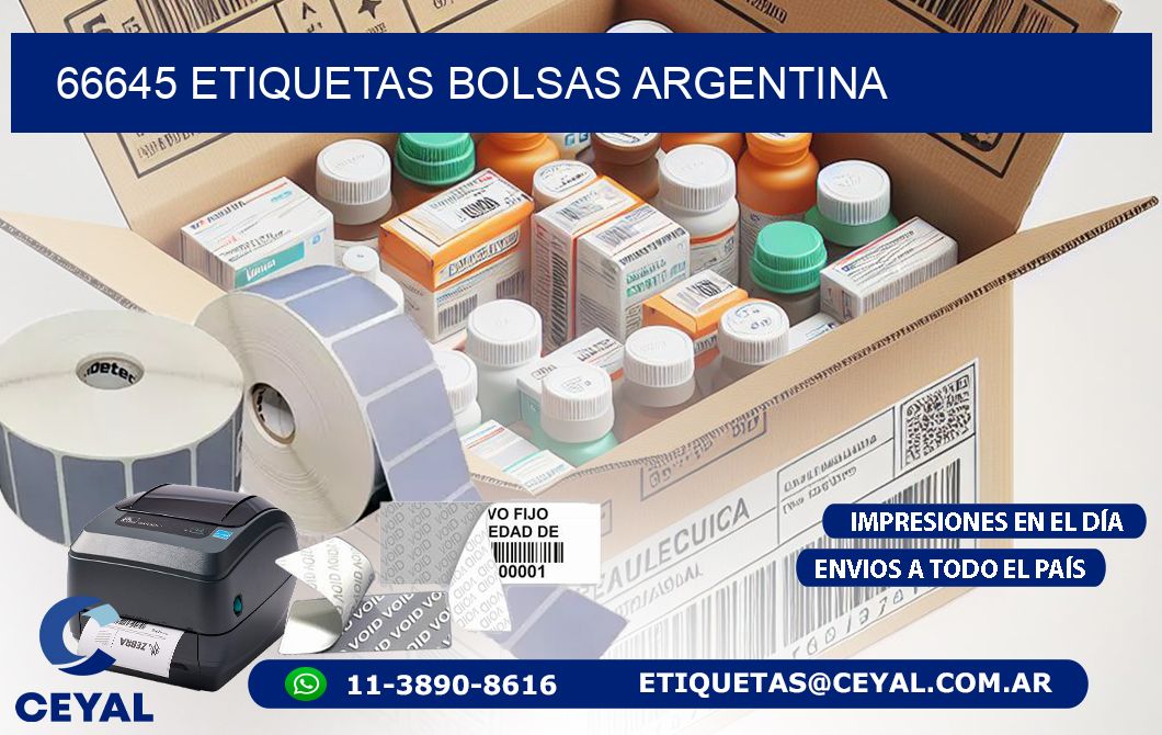 66645 ETIQUETAS BOLSAS ARGENTINA