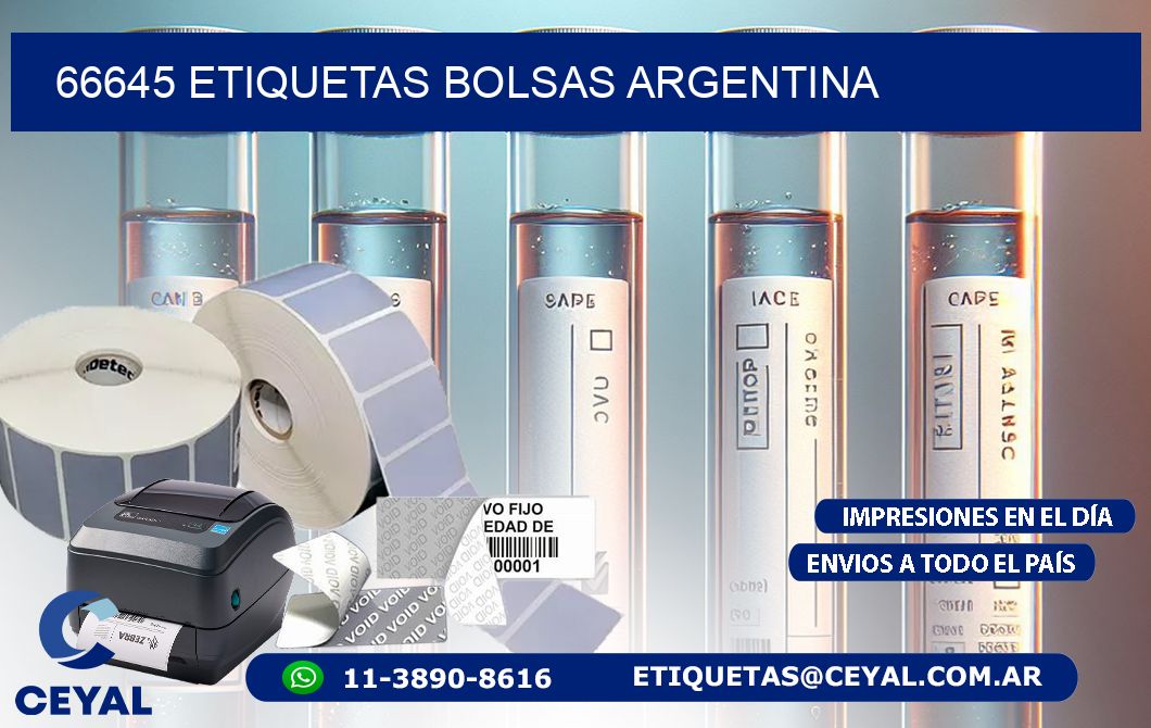 66645 ETIQUETAS BOLSAS ARGENTINA