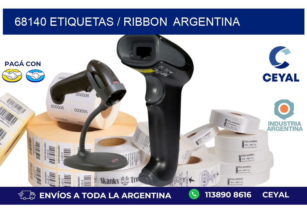 68140 ETIQUETAS / RIBBON ARGENTINA