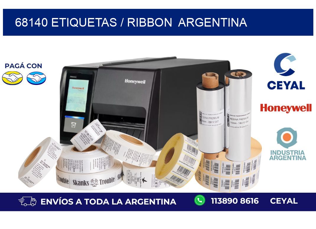 68140 ETIQUETAS / RIBBON  ARGENTINA